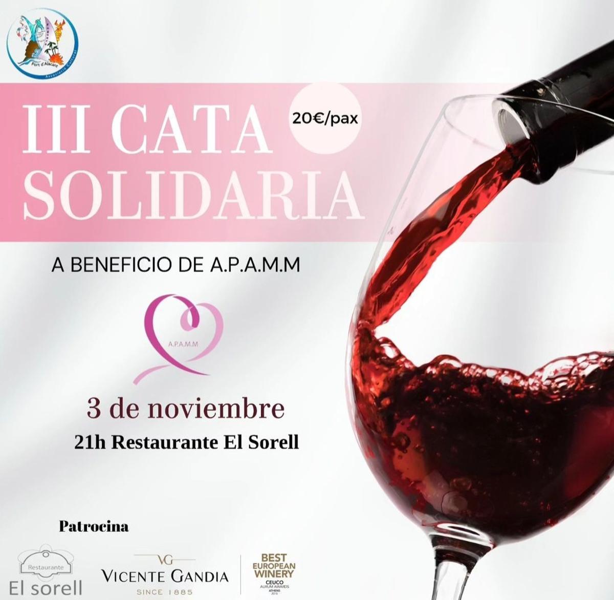 Cartel de la cata solidaria