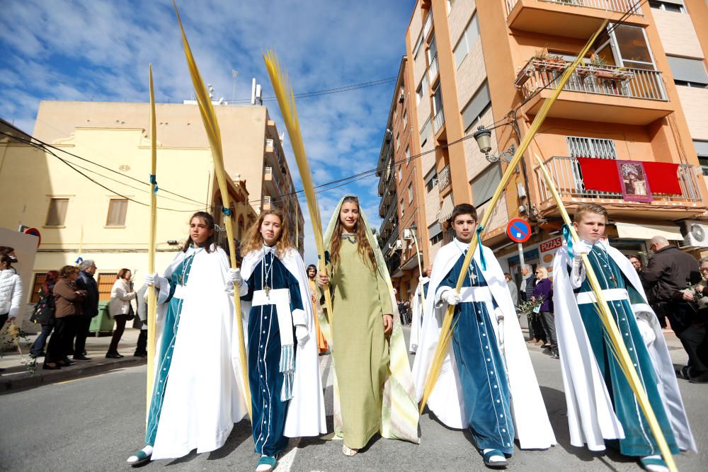 Procesión de las Palmas en la parroquia de Ntra. Sra. de los Ángeles