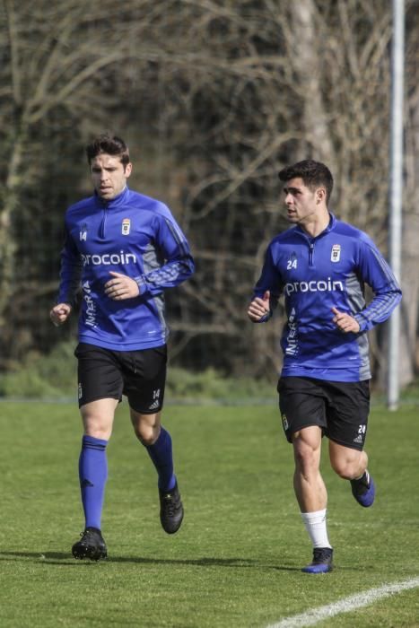 Entrenamiento del Real Oviedo.