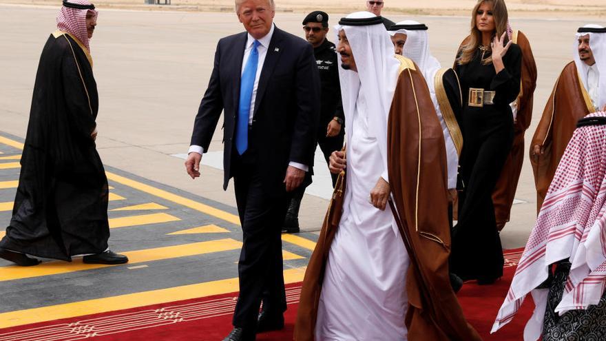 Donald Trump llega a Arabia Saudí