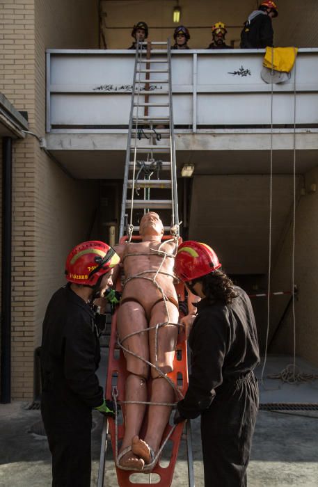 Simulacro en el IES Leonardo da Vinci