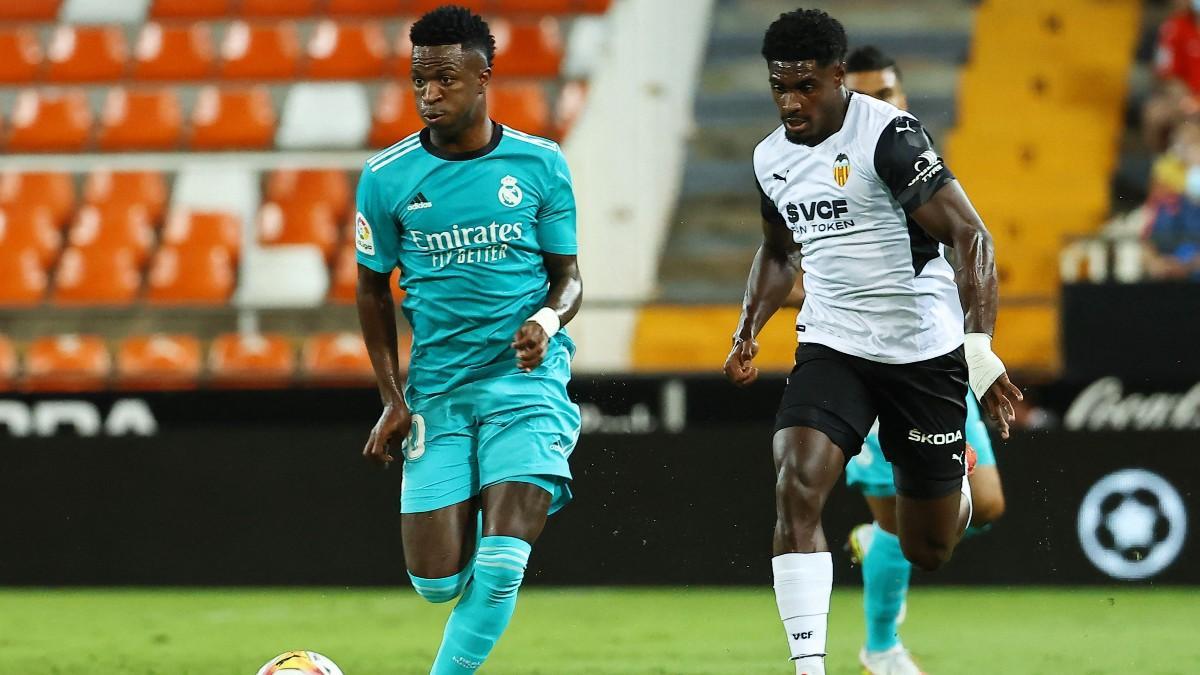 Thierry Correia durante el partido ante el Real Madrid