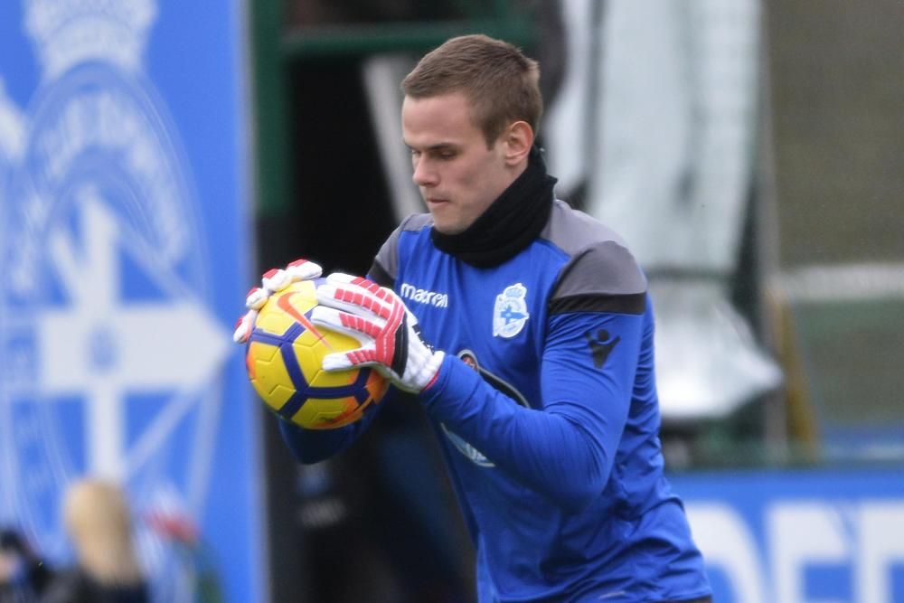 1º entrenamiento de Koval y Bóveda con el Dépor