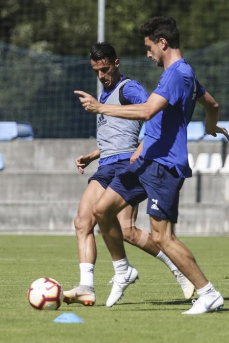 Entrenamiento del Oviedo en el Requexón