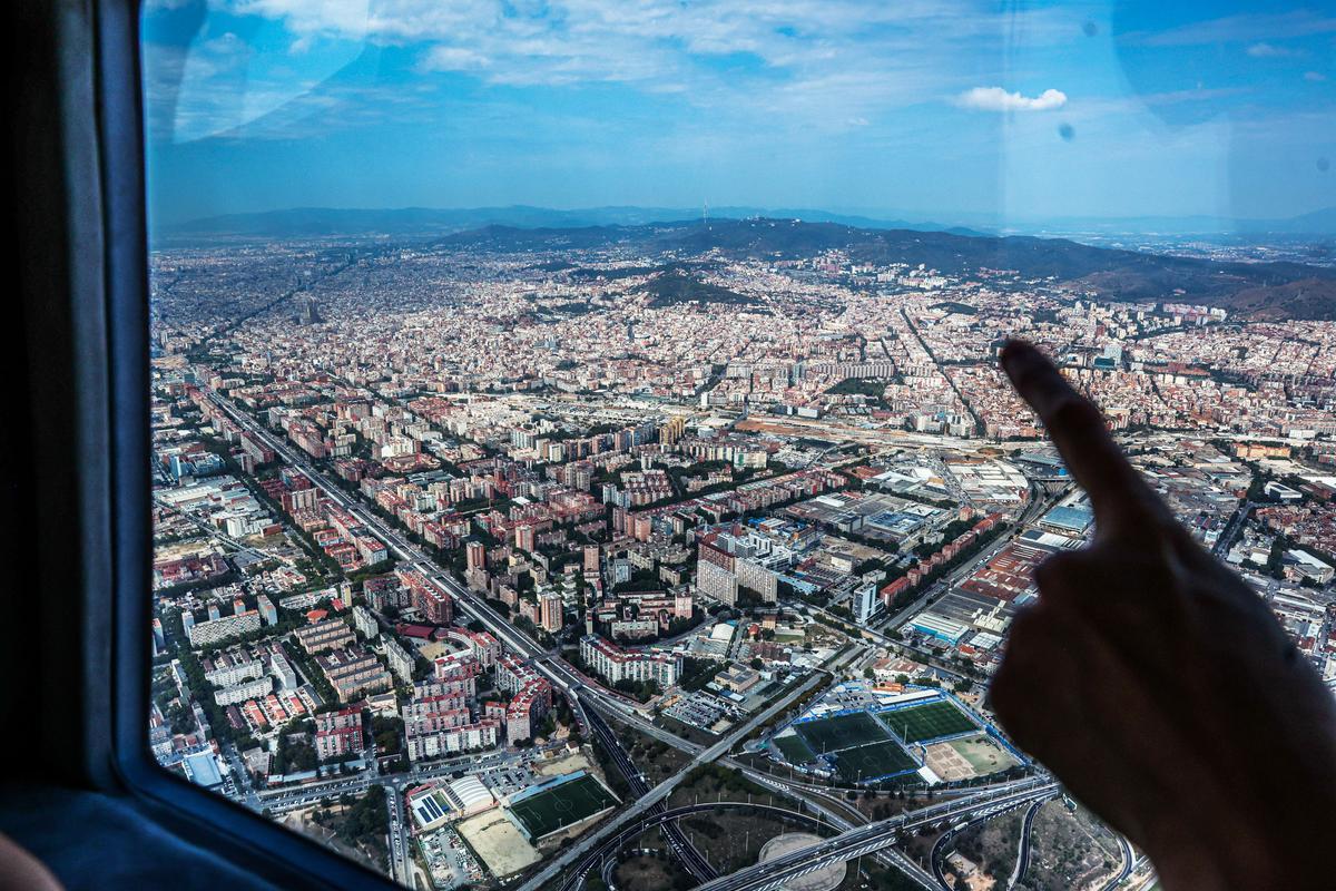 Las obras en Barcelona desde el aire