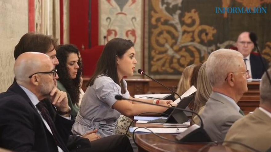 La concejala de Cultura explica en el pleno las contradicciones sobre el hallazgo de la Venus de Alicante