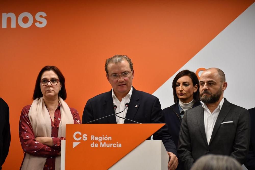 La jornada del 10-N, en la sede de Ciudadanos en Murcia