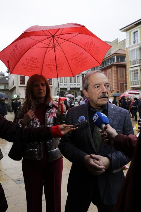 Actos de protesta en Oviedo contra la violencia machista