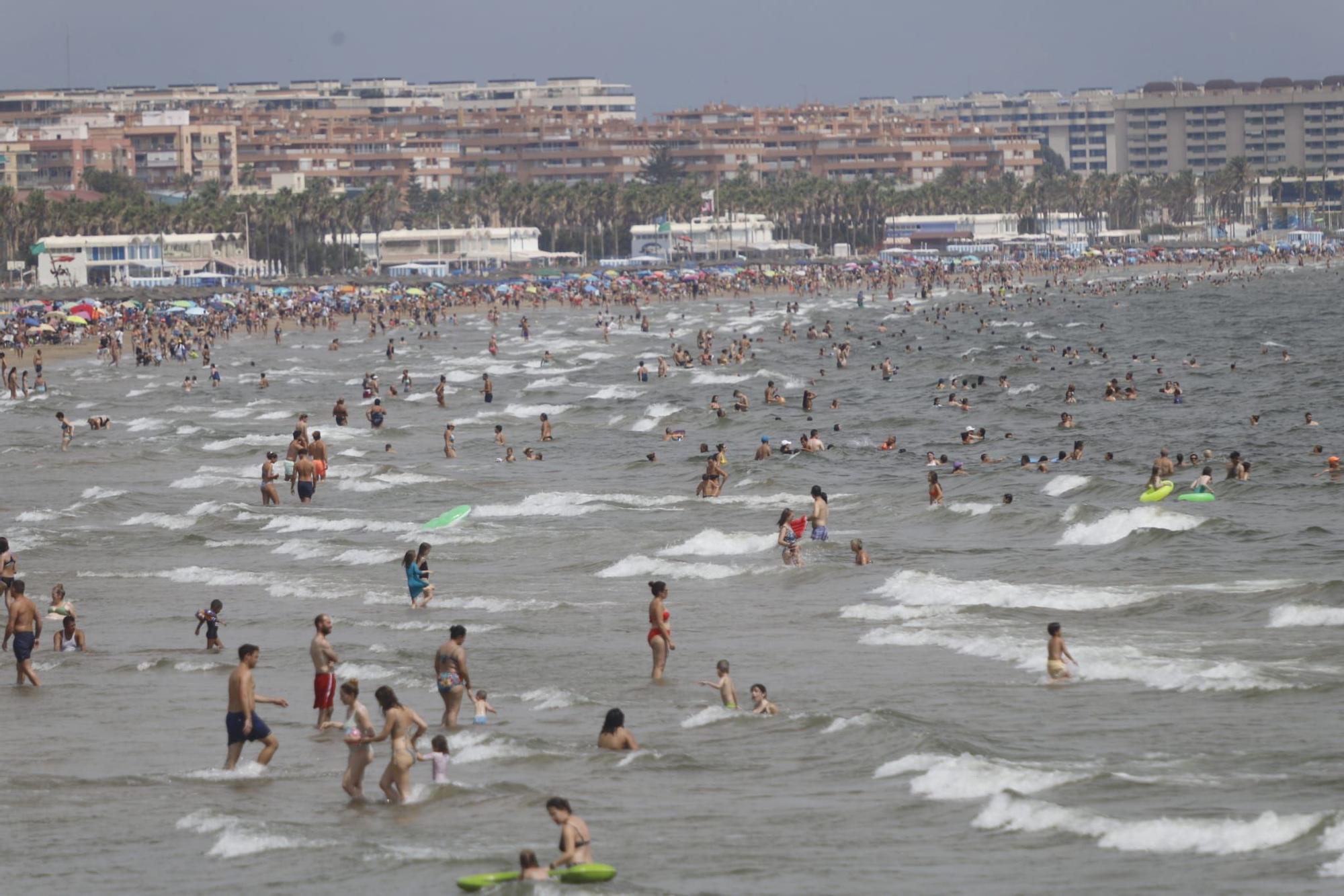 Playas llenas el último fin de semana de julio