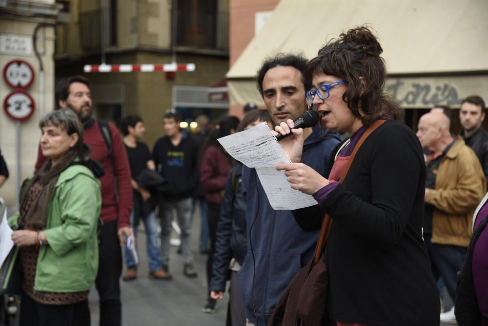 Manifestació contra l''actuació dels Mossos a Manresa