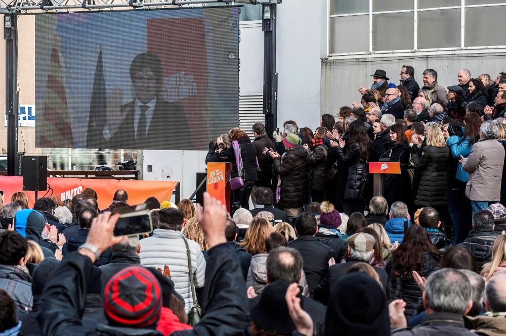 Presentació de la llista de Puigdemont a Sant Julià de Ramis.