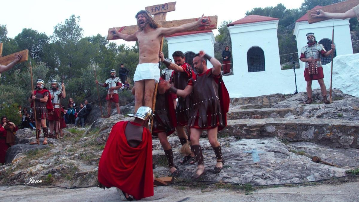 Un momento de 'la Passió' de Oliva