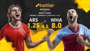 Arsenal FC vs. West Ham United FC: horario, TV, estadísticas, clasificación y pronósticos