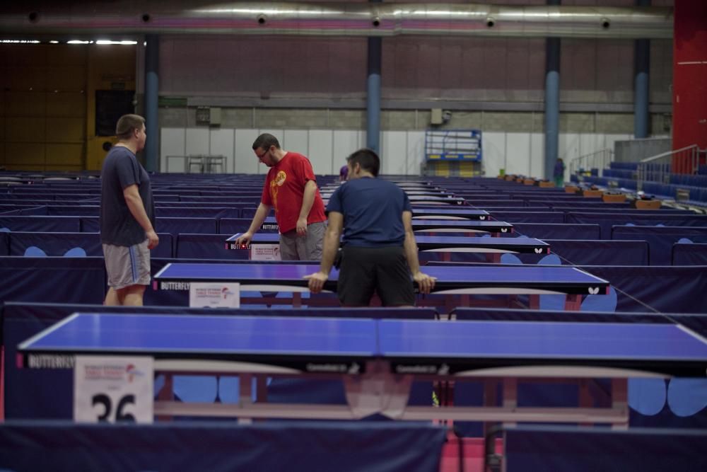 Preparativos para el Mundial de Tenis de Mesa