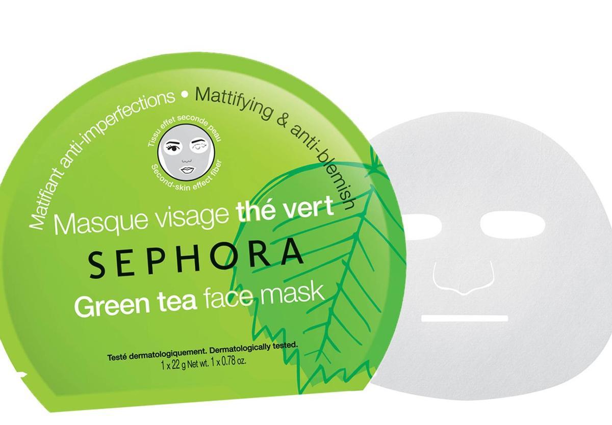 Neceser de montaña: Mascarilla facial de té verde de Sephora