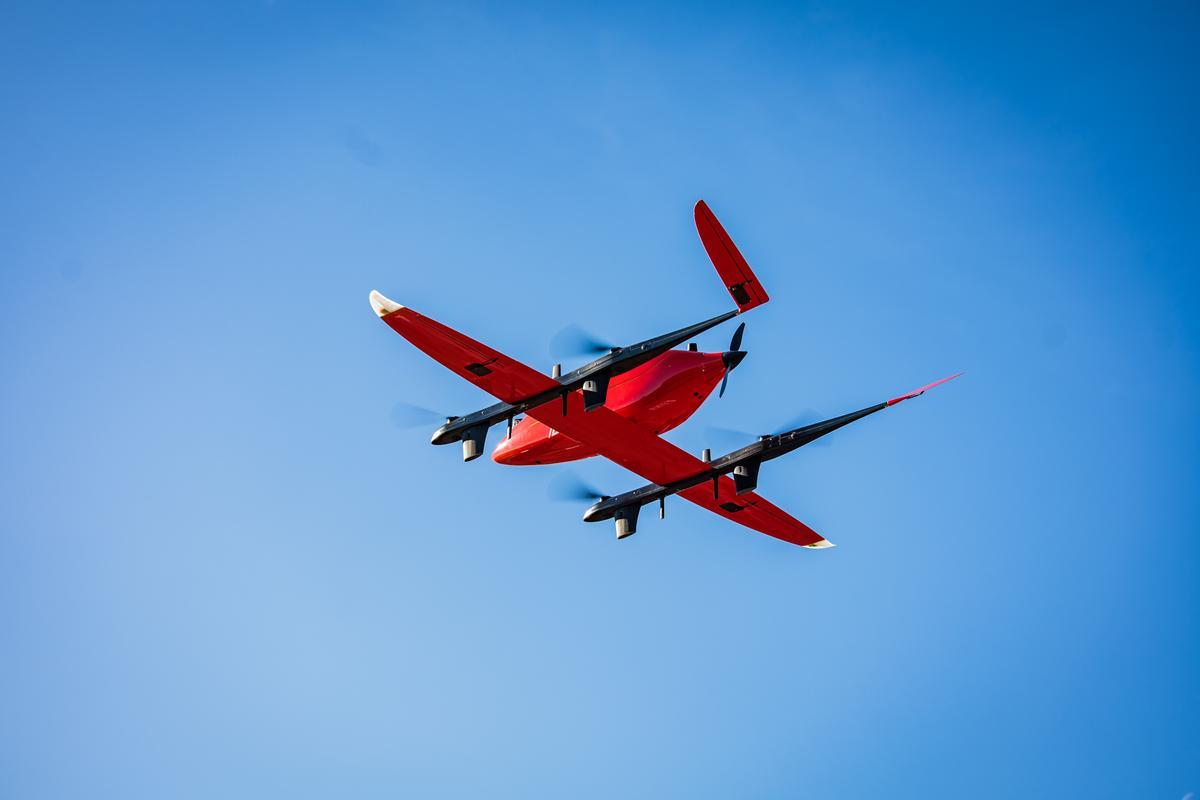 El dron del corredor aéreo sanitario.