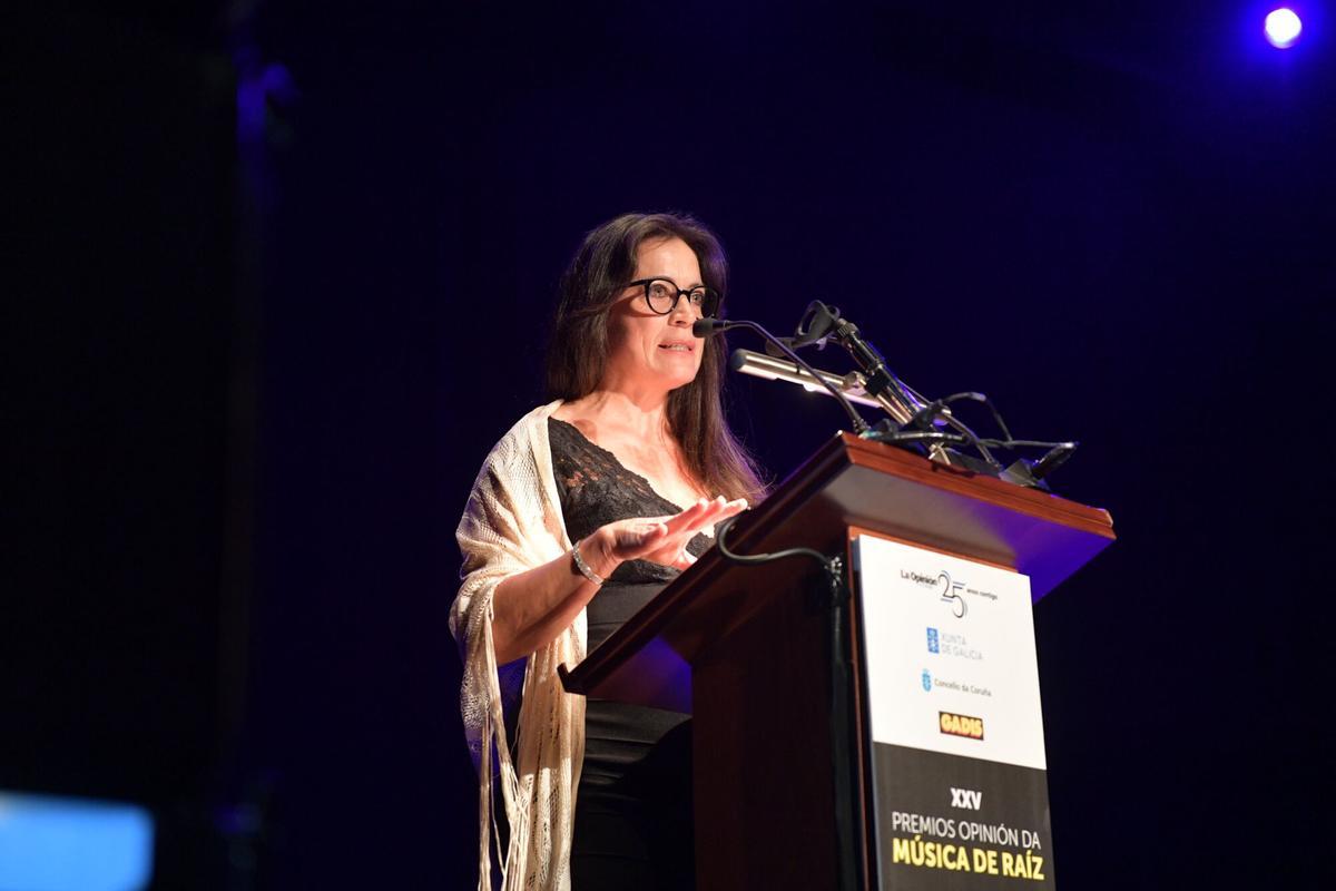 Ana Pérez, conductora da gala. Ana Pérez, conductora da gala.