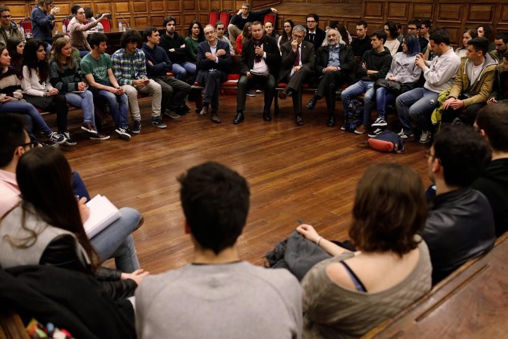 Acto de los candidatos a Rector de la Universidad de Oviedo