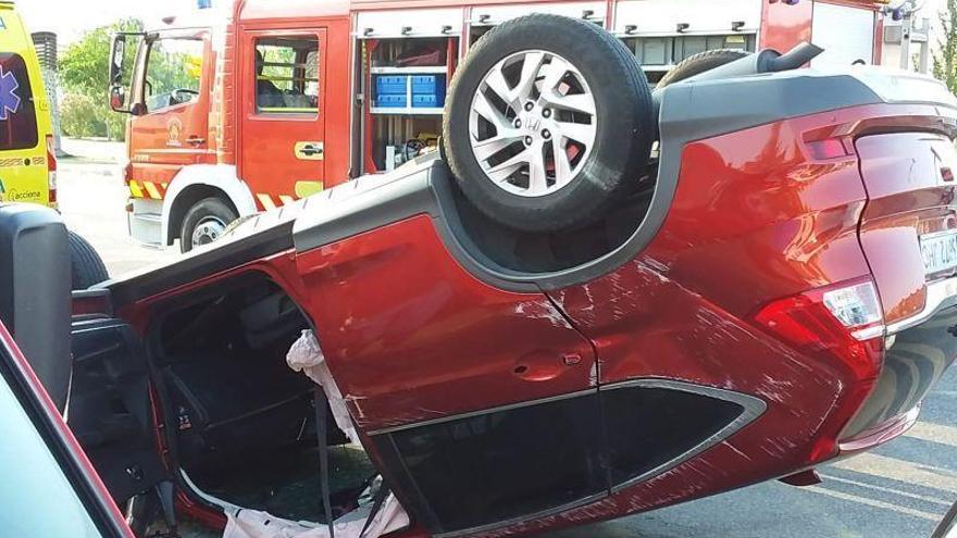 Un niño y un adulto heridos en un accidente de tráfico en la avenida Ciudad de Soria