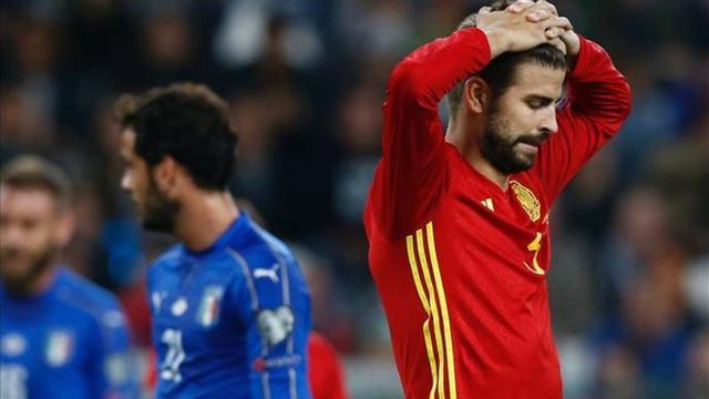 Piqué, durante el Italia-España de Turín