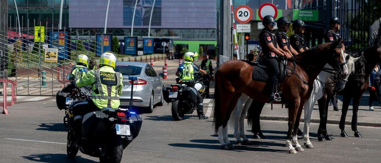 Membres del dispositiu desplegat a Madrid per la cimera de l’OTAN, | EUROPA PRESS