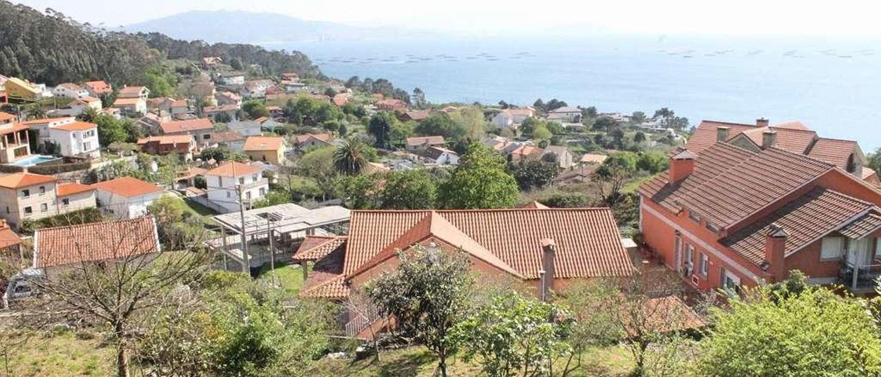 Vista de Santa Marta, en la parroquia canguesa de Darbo. // Santos Álvarez