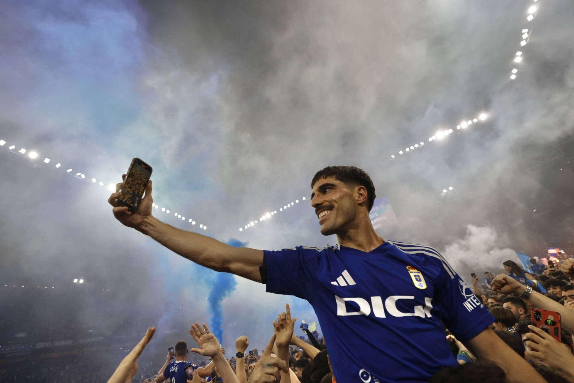 Así se vivió en el Carlos Tartiere la final del play-off entre el Real Oviedo y el Mirandés