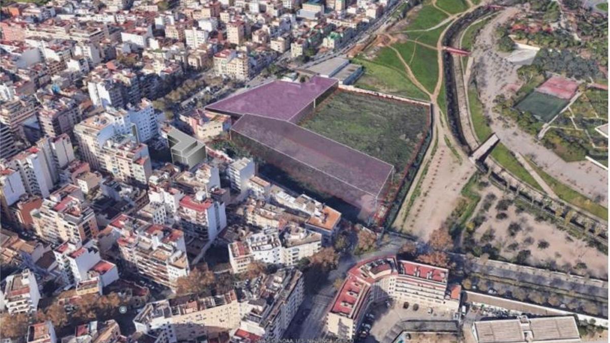 Volumetrías de los futuros equipamientos del Lluís Sitjar.