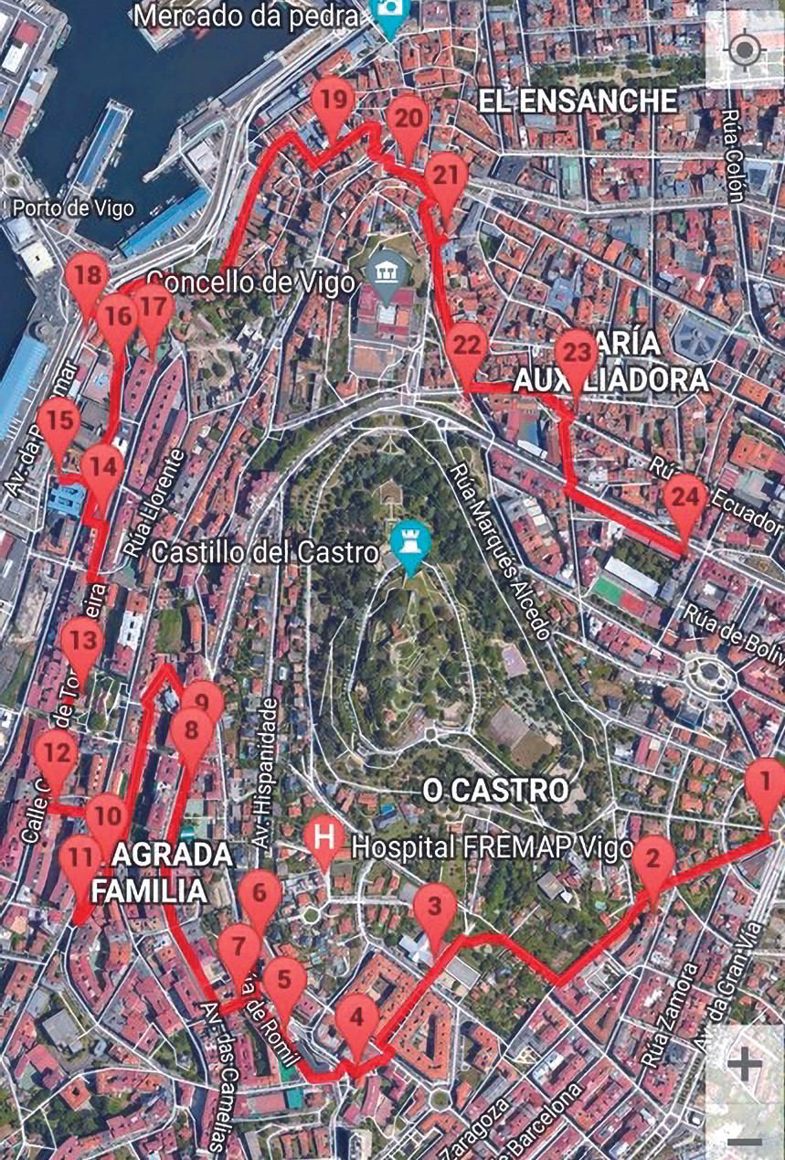 La ruta más larga, 24 murales