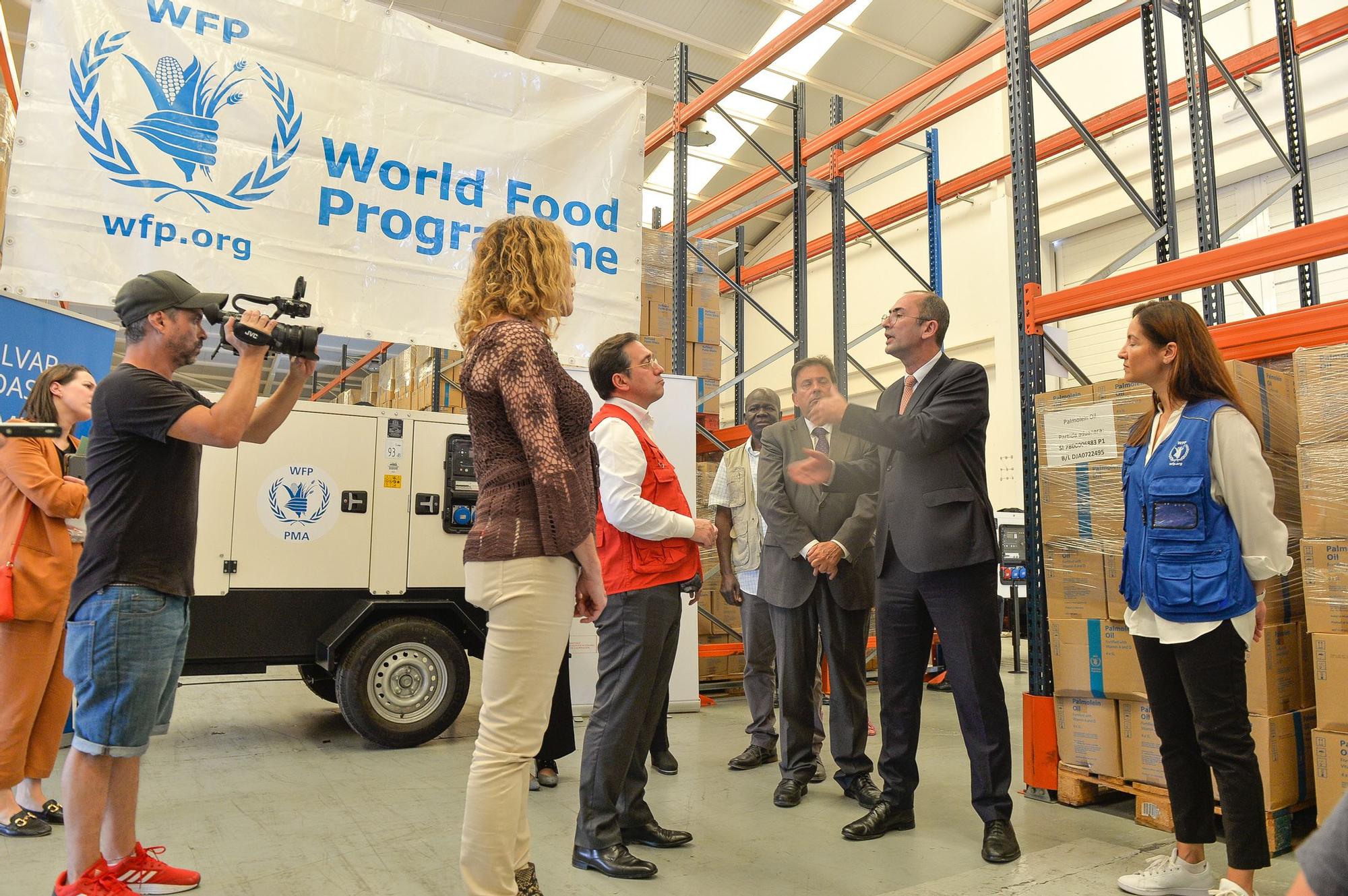 Visita de José Manuel Albares a la sede del Programa Mundial de Alimentos