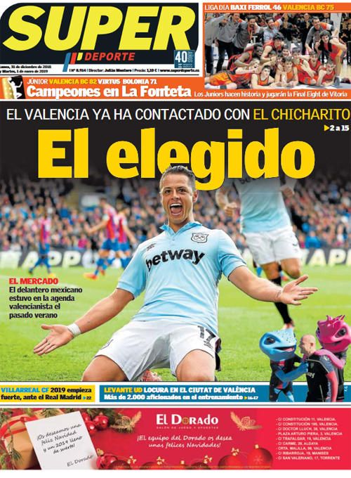 Portadas deportivas de este 31 de diciembre