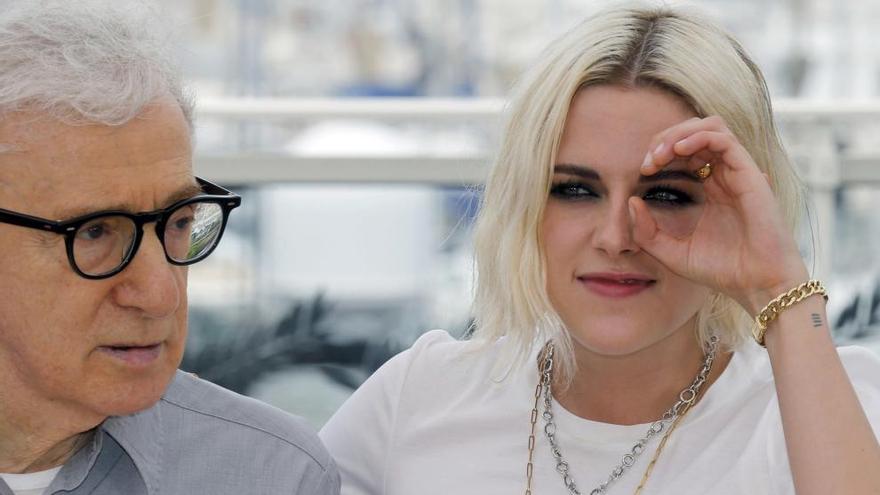 Woody Allen y Kristen Stewart,en Cannes.