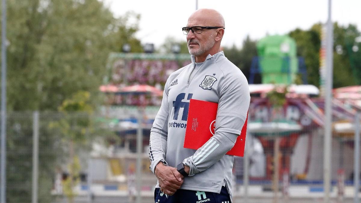 Luís de la Fuente, con la selección