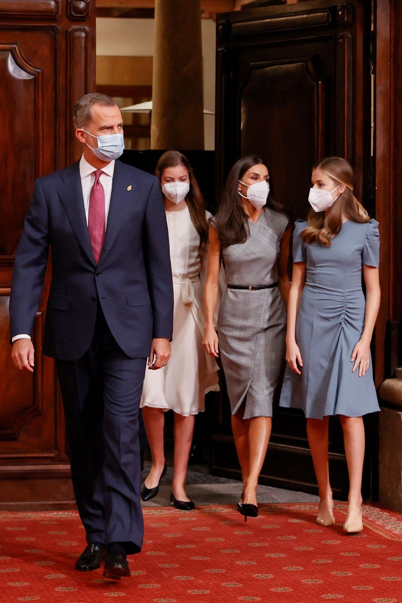 El look de la Familia Real durante las audiencias en el Reconquista