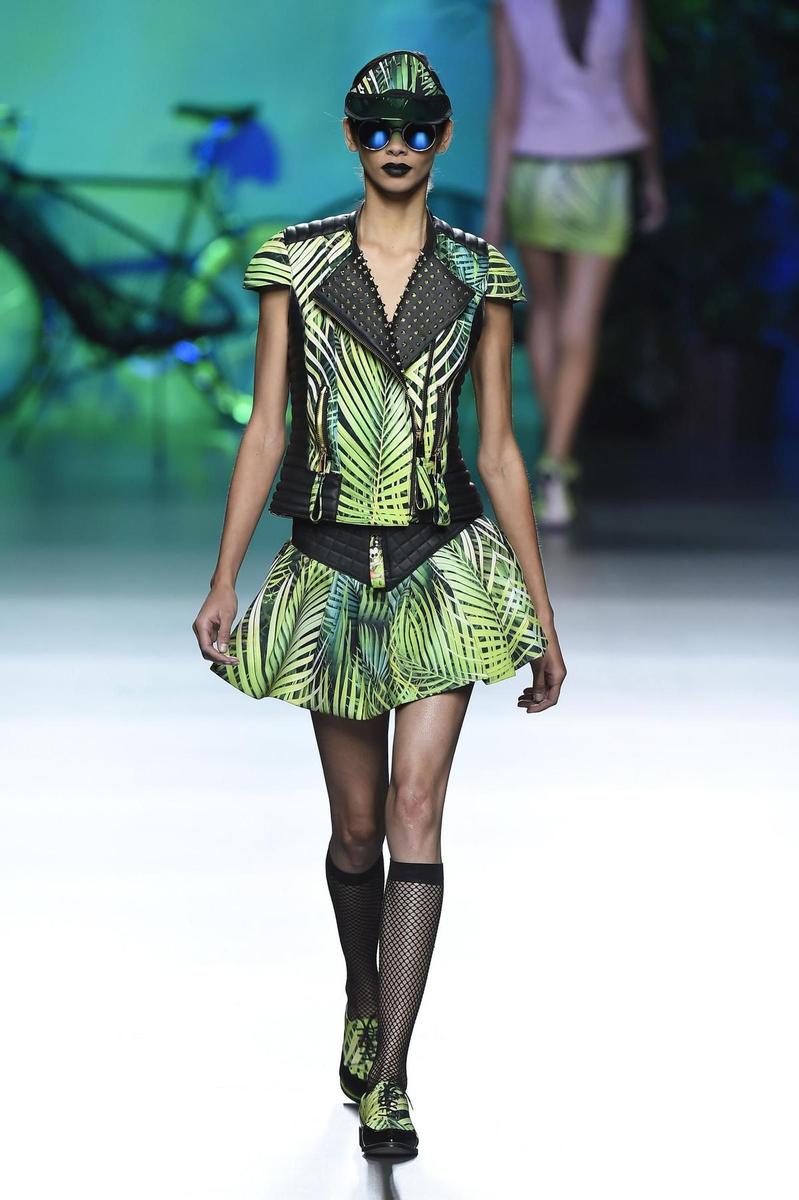 MBFWM 2015: Maya Hansen Primavera/Verano 2016, look estampado tropical