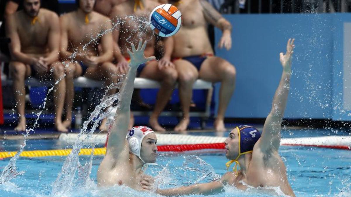 España gana a Croacia en el Europeo de Waterpolo