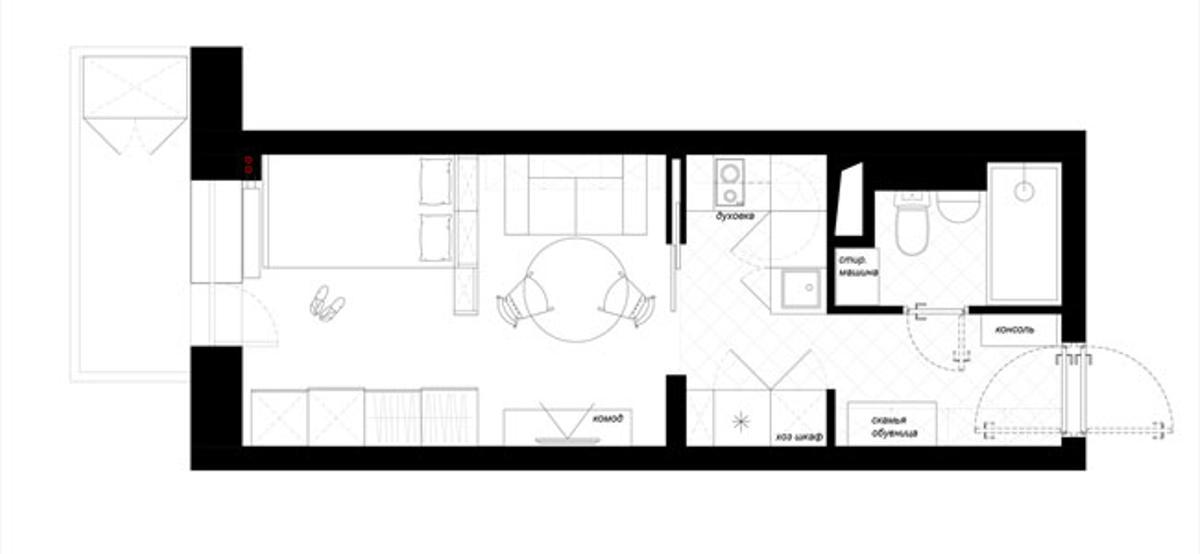 Una espectacular casa de 25 metros cuadrados