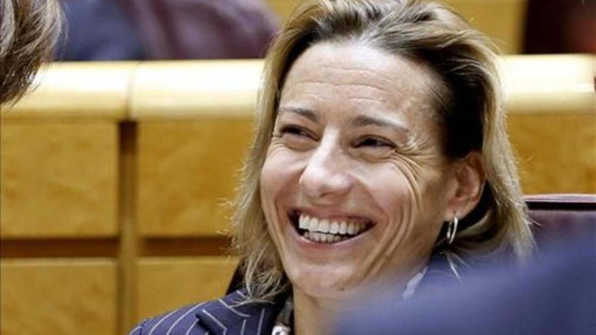 Marta Domínguez, durante su etapa como política en la que llegó a ser senadora por el PP.