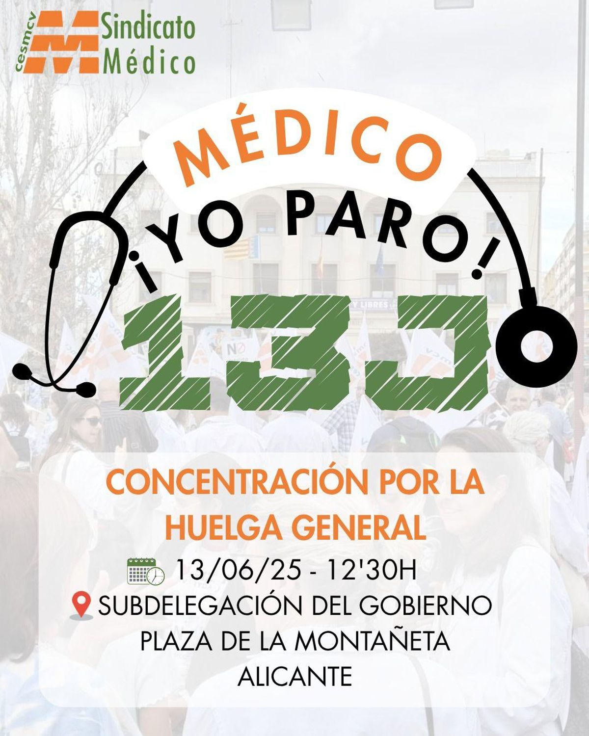 Convocatoria de la concentración de protesta en la plaza de la Montañeta de Alicante