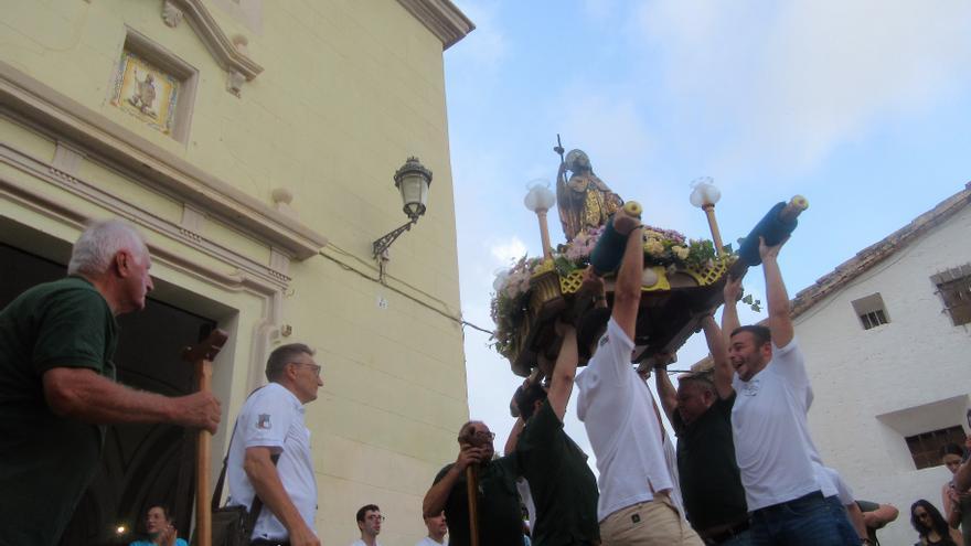 Sant Roc sale en peregrinación