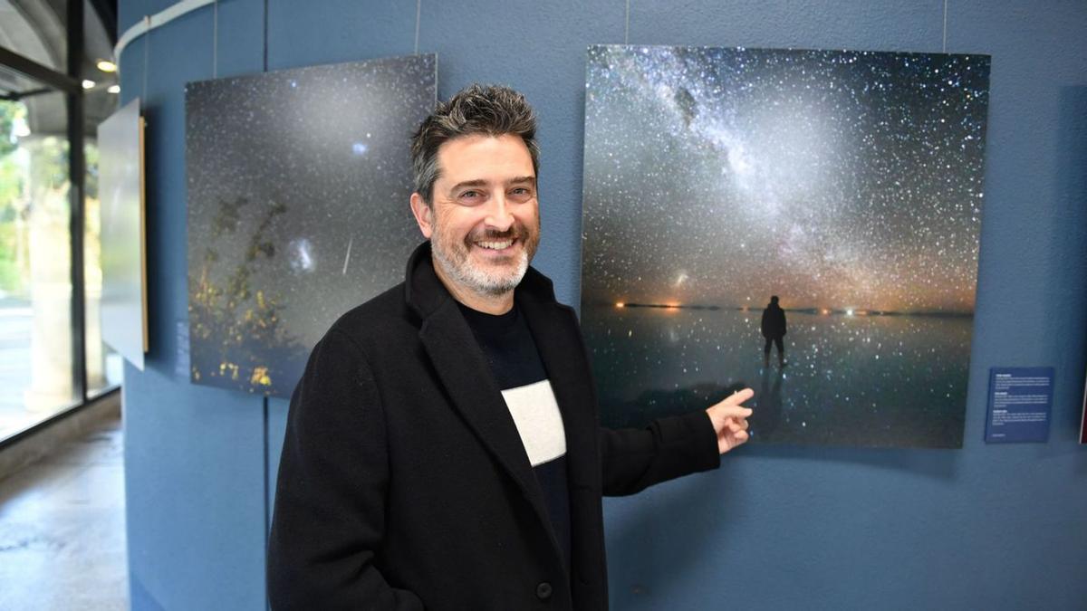 Óscar Blanco, en la presentación de la exposición en la Casa de las Ciencias.   | // VÍCTOR ECHAVE