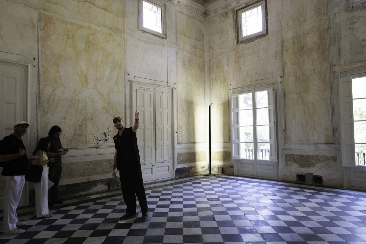 Interior del palacio del Marquès d'Alfarràs, en Barcelona, que abre sus puertas por primera vez al público.