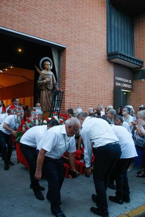 Procesión de San Lorenzo en Los Bloques