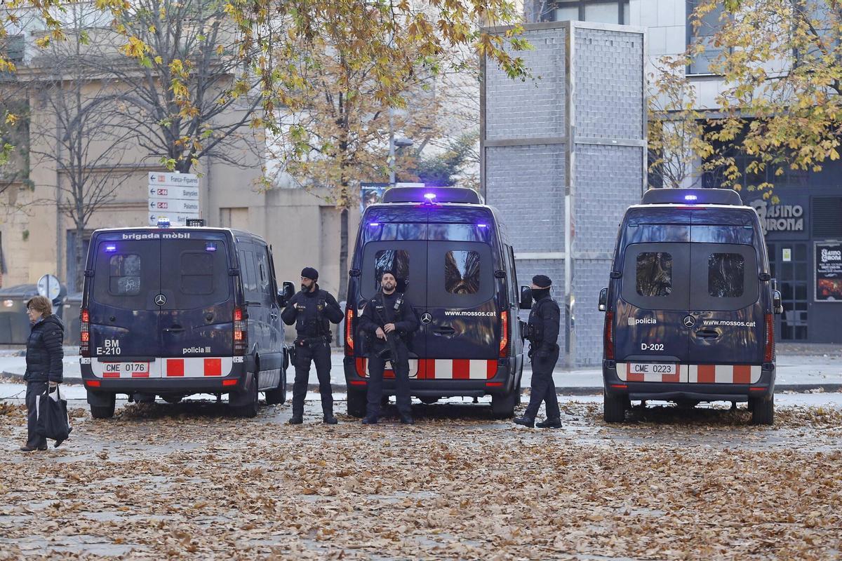 Girona. Jutjats. Dispositiu Mossos d'esquadra.