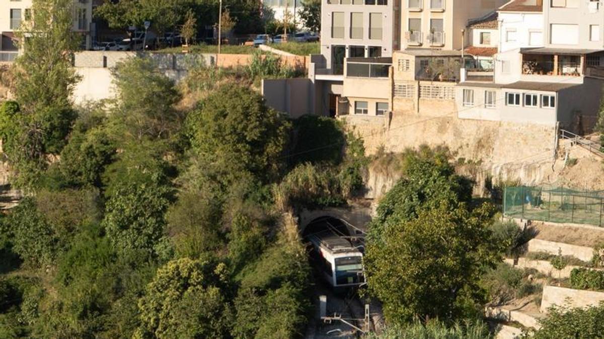 Vista del Túnel de Santa Clara, a Manresa