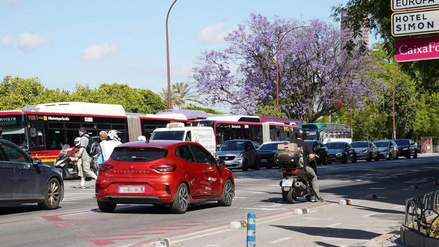 De los separadores 'aleta de tiburón' a las cámaras y las multas: la polémica sobre el carril bus continúa en Sevilla