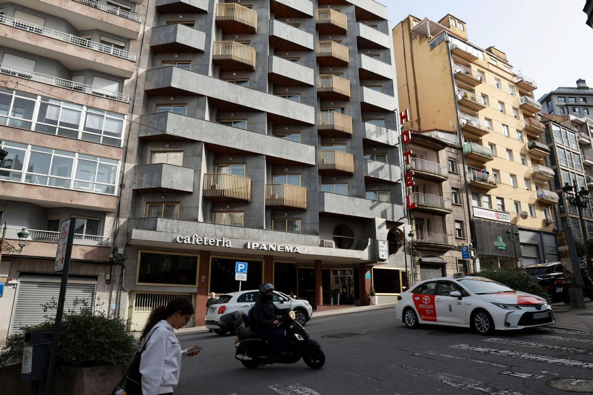 Fachada del Hotel Ipanema de Vigo.