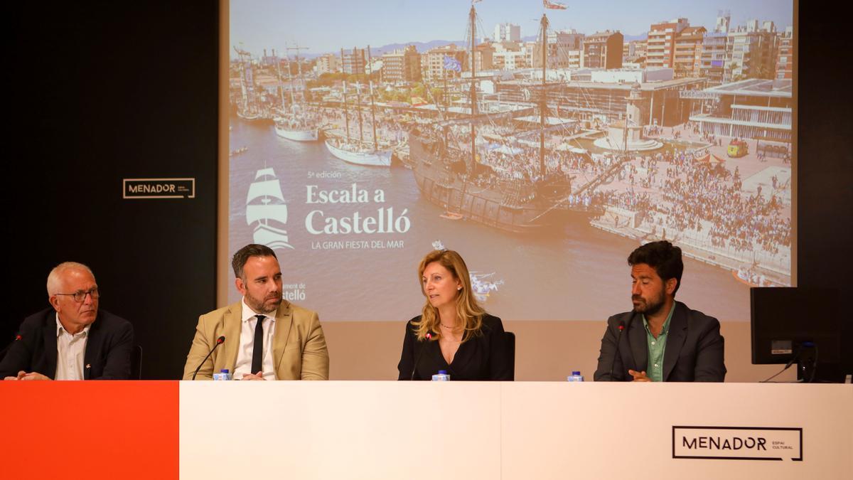 Vidal, Simó, Marco y Viota, este martes, durante la rueda de prensa.