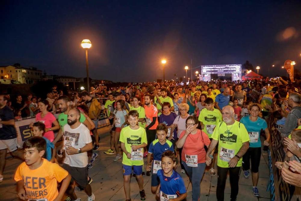 Carrera nocturna en el centro de Palma