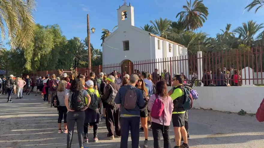 Así ha sido el arranque de la Ruta de las Ermitas en Elche